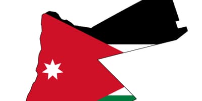 Karta över Jordanien karta flagga