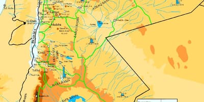 Karta över Jordanien klimat