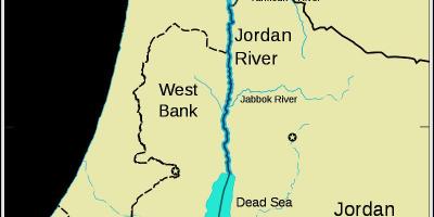 Jordanfloden mellanöstern karta