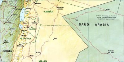 Karta över Jordan sweimeh 
